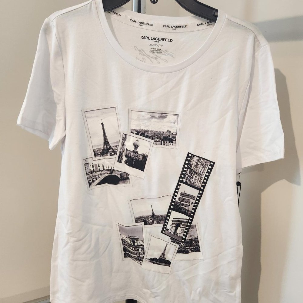 Karl Lagerfeld White & Black T-shirt